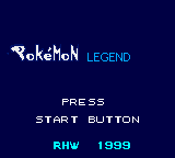 Pokemon Legends Title Screen